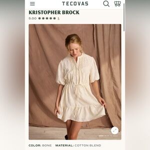 Tecovas The May Dress - Bone